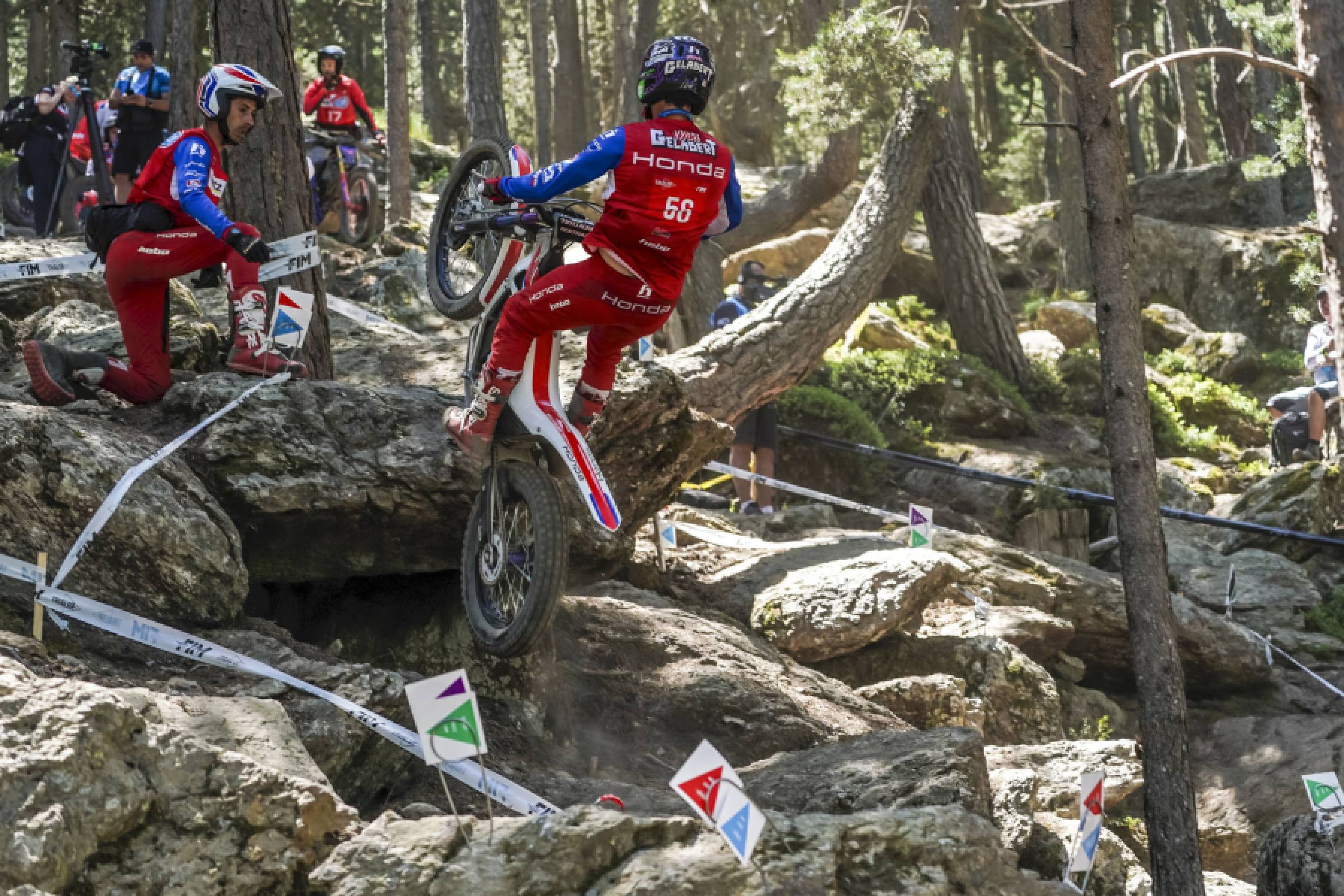 Miquel Gelabert mit Startnummer 56 auf der Honda RTL Electric, Archivaufnahme aus Hondas Italien-Vorschau 2026