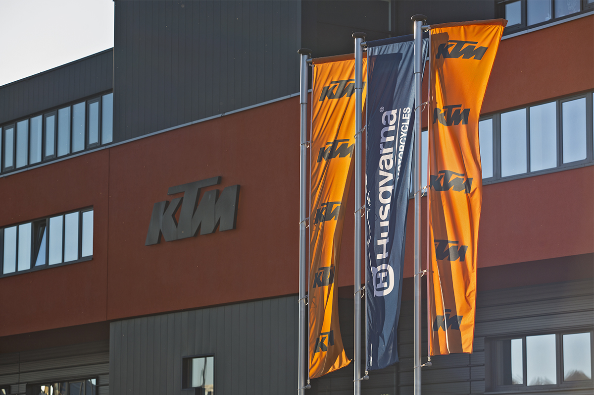 KTM-Unternehmensstandort in Mattighofen, Archivfoto aus dem Bajaj-Mobility-Newsroom